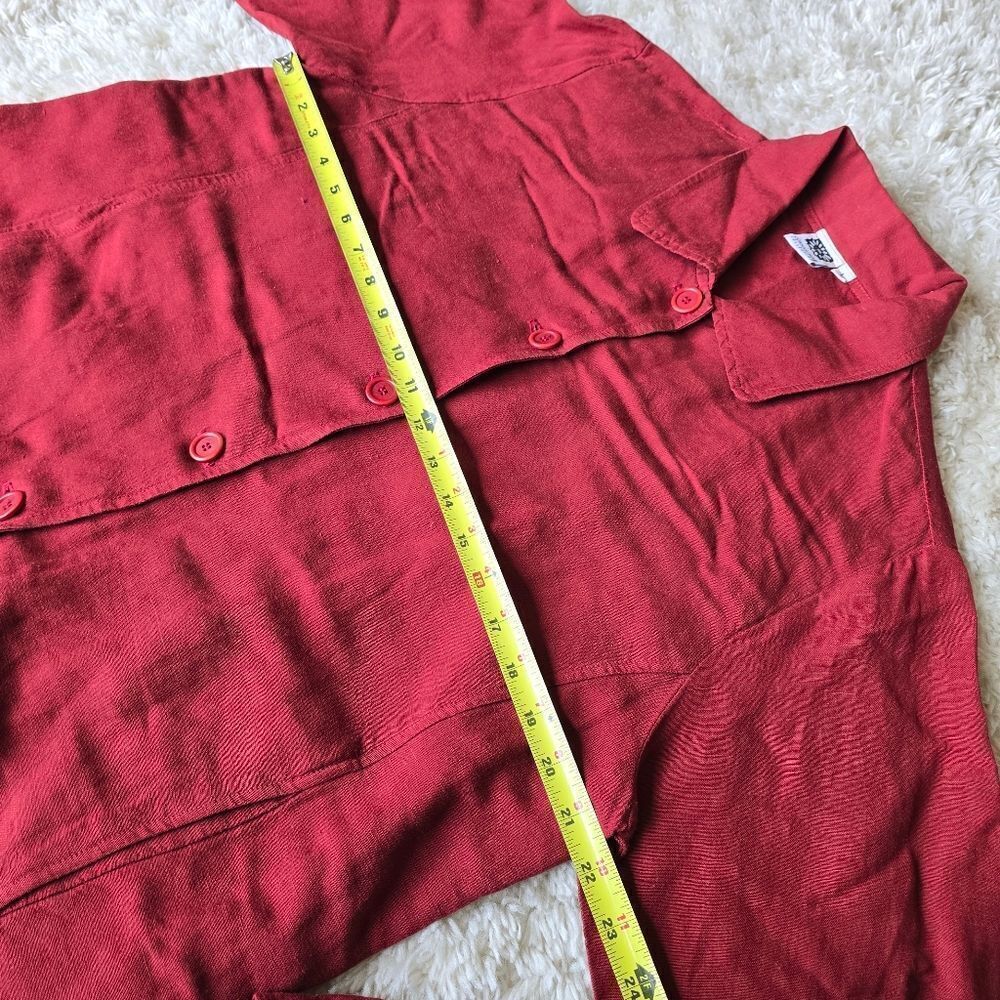 JOHNNY WAS Collection Women's Solid Red Blazer Size Large Jacket Size‎ Large - Picture 10 of 11